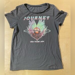 Journey Gray Graphic Tee Medium (OV)